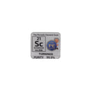 Scandium Turnings 99.9% Pure Periodic Element Tile - The Periodic Element Guys