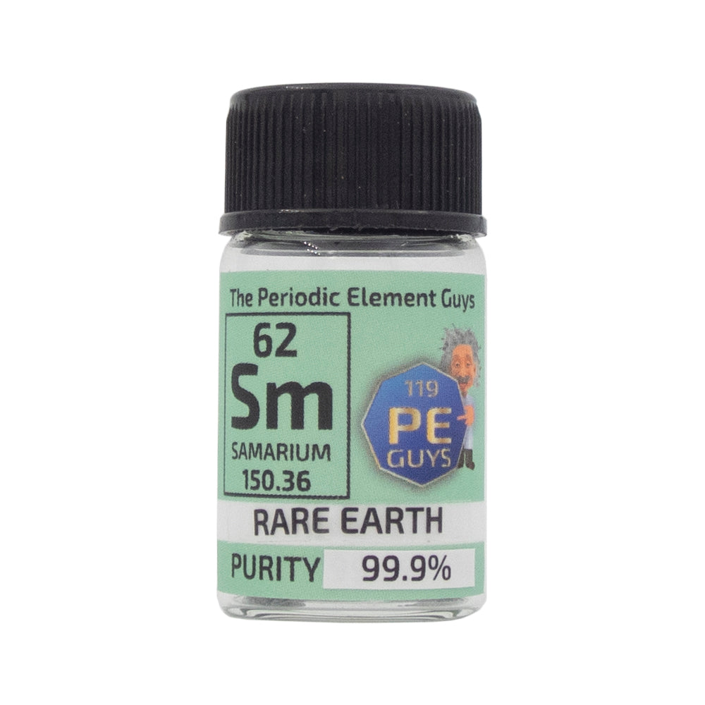 Samario Metallo 1g 99,9% Dendritico Lucido - Elemento Chimico In Flaconcino Vetro - Nova Elements