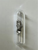 Praseodymium Metal 99.9% 1 Gram + Shiny under Argon in glass ampoule in Labeled Glass Vial - The Periodic Element Guys