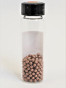 Copper Metal 31.1 Grams 99.9% in our new "Stand Tall" Glass Vials. - The Periodic Element Guys