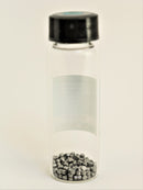 Molybdenum Metal Evaporation Pellets 10 Grams 99.999% Pure Specimen in our new " Stand Tall " Glass Vile - The Periodic Element Guys