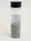 Zinc Metal Pellets/Spheres 31.1 Grams 99.99% in our new "Stand Tall" Glass Vials. - The Periodic Element Guys