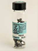 Zirconium Shaved e-beam melted bar pieces 10 Grams, 99.9% Pure in our new "Stand Tall" Glass Vile. - The Periodic Element Guys