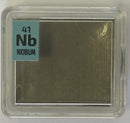 Niobium 99.9%  Foil, Pellets, Ingots, Crystalline Flower,  in our new thick Periodic Element tiles