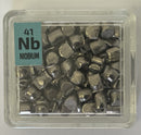 Niobium 99.9%  Foil, Pellets, Ingots, Crystalline Flower,  in our new thick Periodic Element tiles
