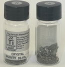 Titanium Crystal 99.9% 2 Grams in our fully labeled Glass Vial/Bottle
