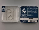 Palladium/ Iridium/ Platinum/ Gold Metal Wire 99.9% 0.20 Grams in a Periodic Element Tile WIRED ELEMENTS Edition - The Periodic Element Guys