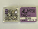 Manganese Crystal 99.9% in a Periodic Element Tile