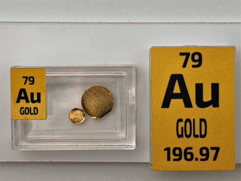 0.1 Gram 99.99% Gold Palladium Platinum Metal Disks Bullion Ingots - The Periodic Element Guys