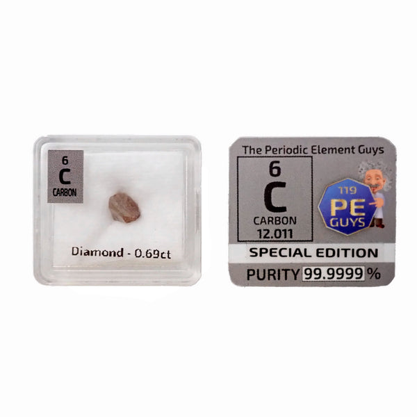 0.69ct Real Carbon Diamond Piece - The Periodic Element Guys