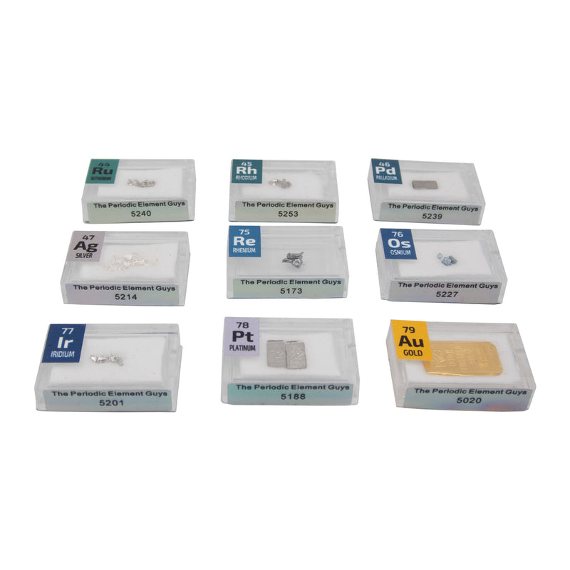 Metal Element Set 1 Grain Precious Metal Set Ruthenium Rhodium Palladium Osmium Iridium ...