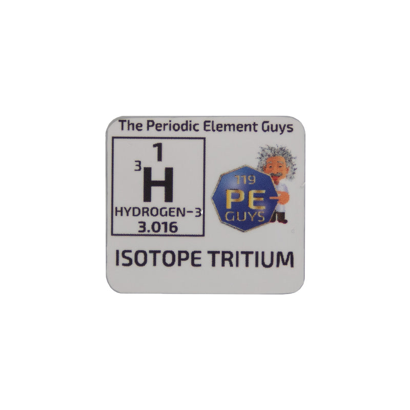Hydrogen Tritium Tube Periodic Element Tile - The Periodic Element Guys