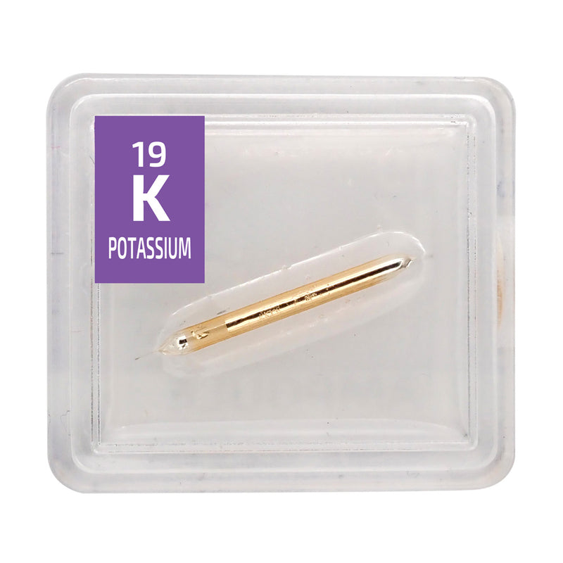 Potassium Metal Element Sample - 15mg Ampoule - Purity: 99.9% - The Periodic Element Guys