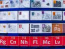 Periodic Element Acrylic Display including 85 of our very best Periodic Element Tiles Collector Edition inc Rhodium Iridium - The Periodic Element Guys