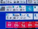 Periodic Element Acrylic Display including 85 of our very best Periodic Element Tiles Collector Edition inc Rhodium Iridium - The Periodic Element Guys