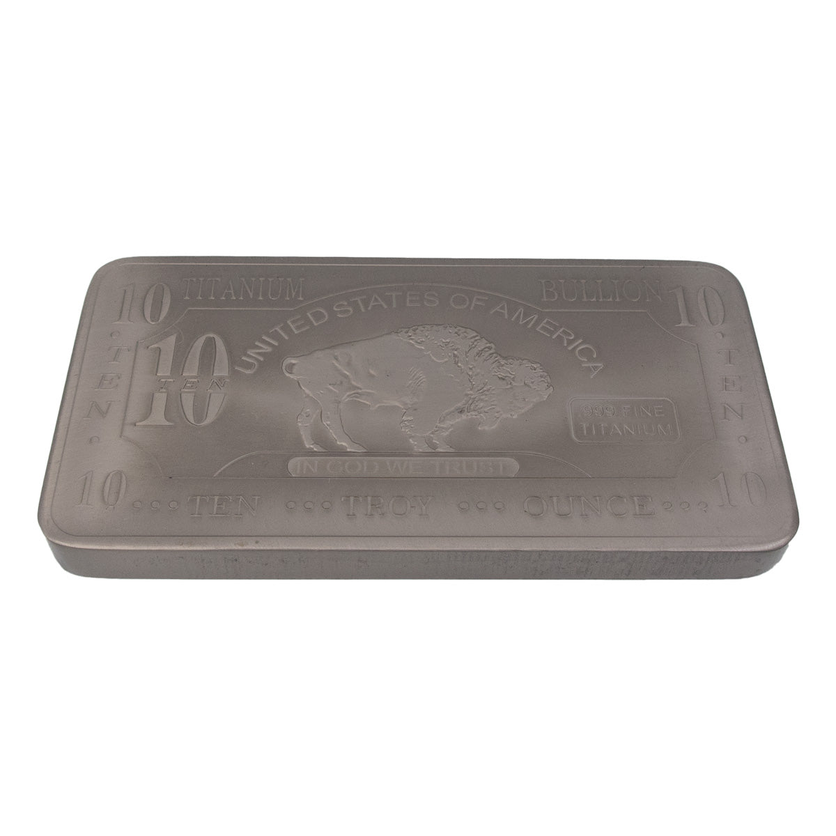 Titanium Metal Bullion Bar 10 Troy Oz. 311 Grams .999% Pure | The