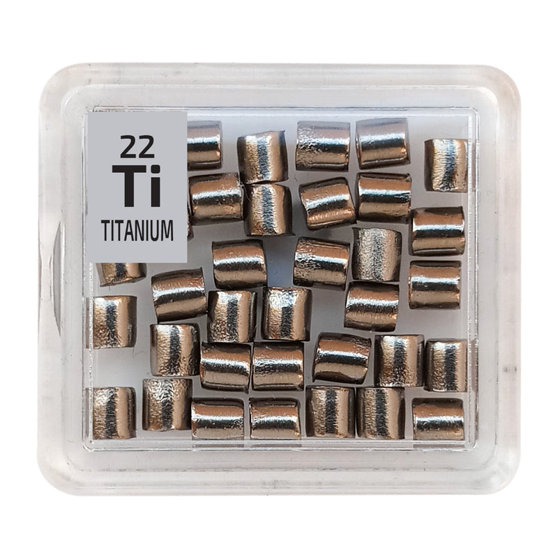 Titanium Pellets Periodic Element Tile - The Periodic Element Guys