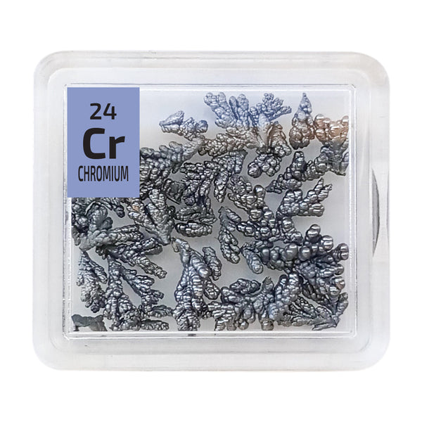 Chromium Crystalline Trees Periodic Element Tile - The Periodic Element Guys