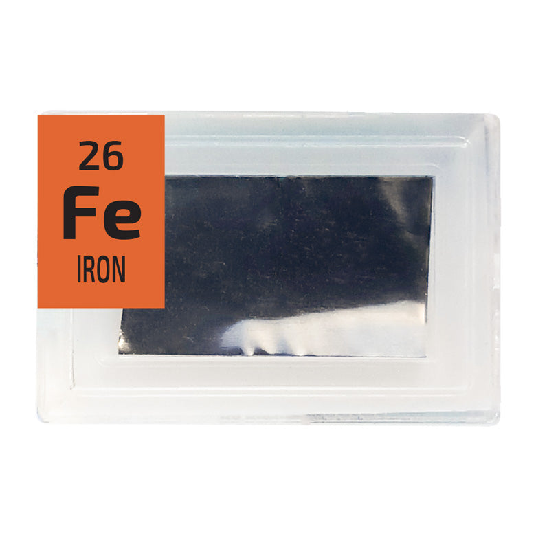 Iron Foil Periodic Element Tile - Small - The Periodic Element Guys