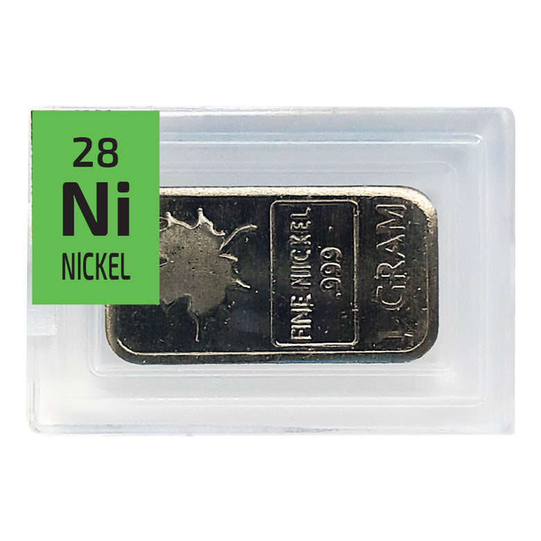 Nickel Maple Ingot Periodic Element Tile - The Periodic Element Guys