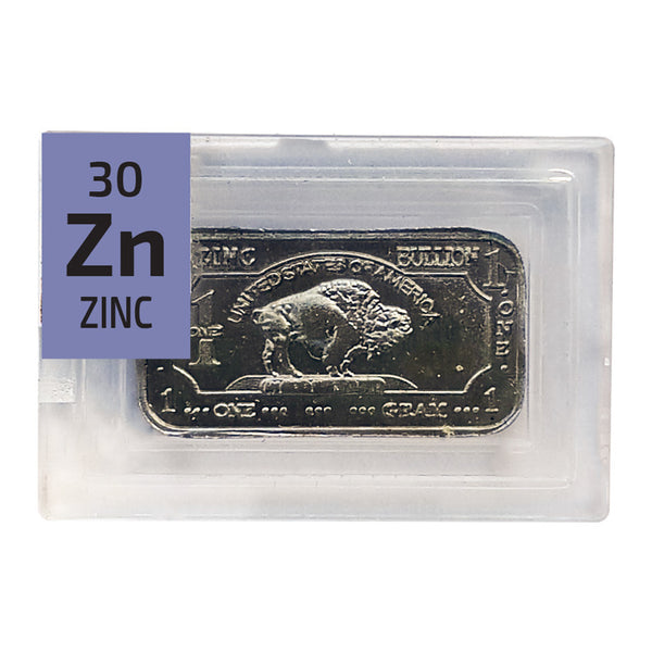 Zinc Ingot Periodic Element Tile - The Periodic Element Guys
