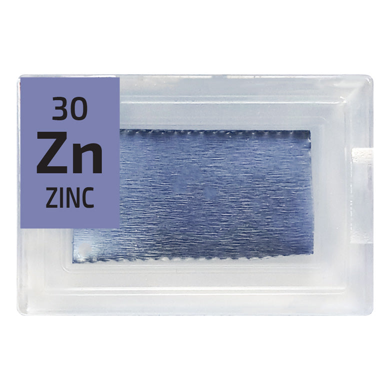 Zinc Foil Periodic Element Tile - Small - The Periodic Element Guys