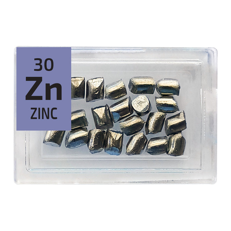 Zinc Pellets Periodic Element Tile - Small - The Periodic Element Guys