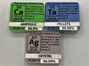 Periodic Element Acrylic Display 82 Tiles Serious Scientist Edition Includes Scandium Lutetium Rhodium Iridium Gold - The Periodic Element Guys