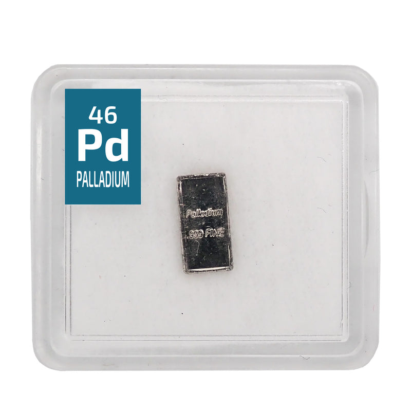 Palladium Ingot 5 Grain Periodic Element Tile .999 - The Periodic Element Guys