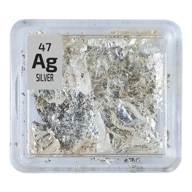 Cole Rd Silver Element Silver Foil Periodic Element Tile | The Periodic Element Guys