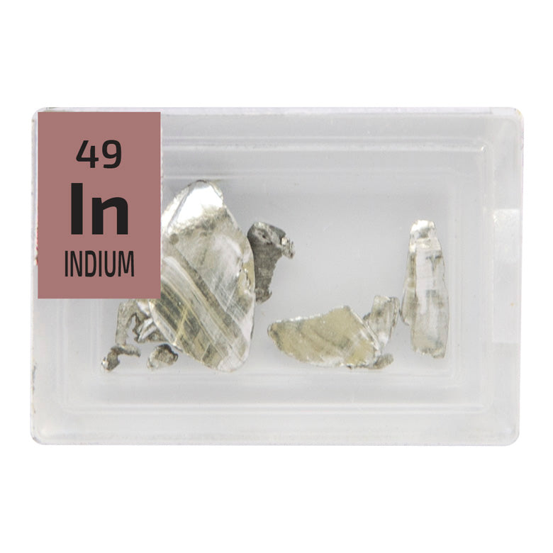 Indium Pieces Periodic Element Tile - Small - The Periodic Element Guys