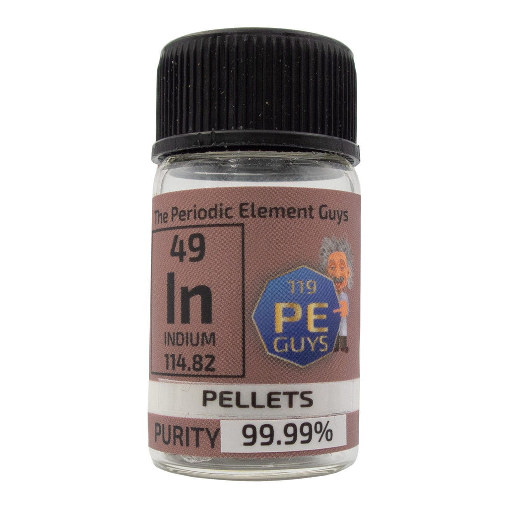 Indium Metal Element Sample - 10g Pellets - Purity: 99.99% | The ...