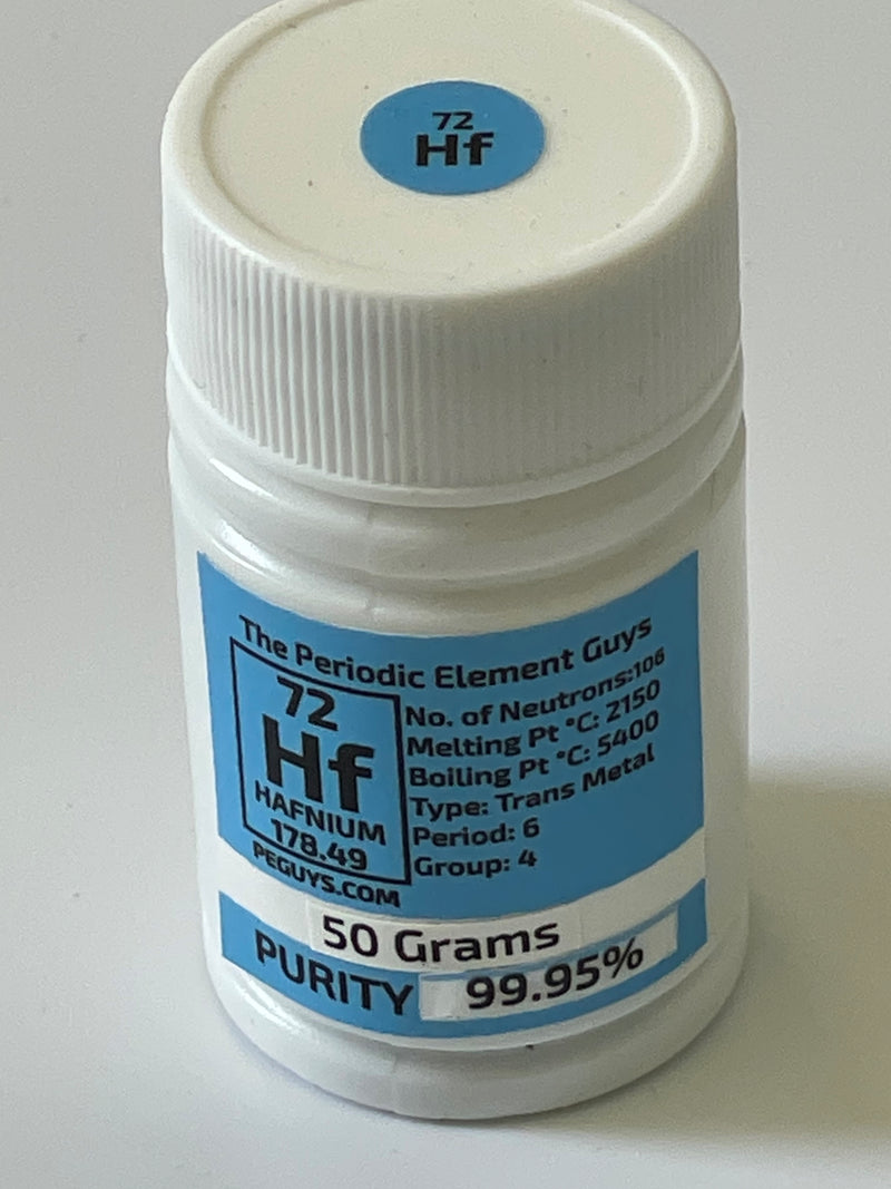 Hafnium Metal Pellets 50 Grams 99.95%