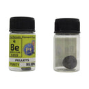 Beryllium Metal Element Sample - 0.7g Pellets - Purity: 99.99% - The Periodic Element Guys