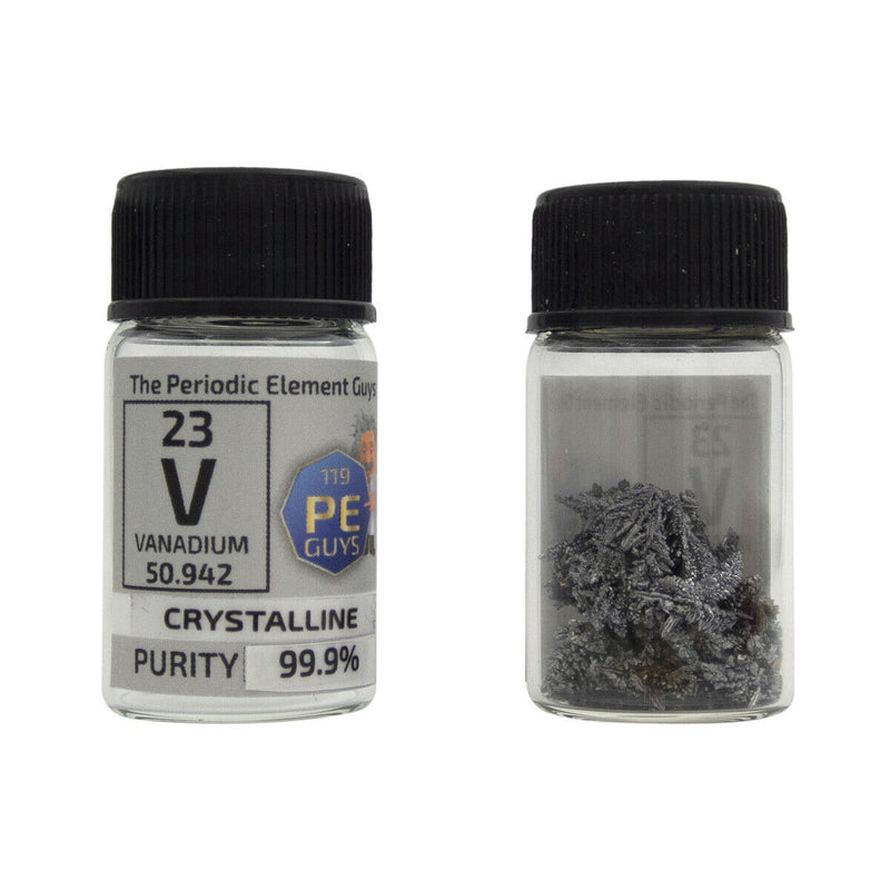 Vanadium Metal Element Sample - 3g Crystal - Purity: 99.9% - The Periodic Element Guys