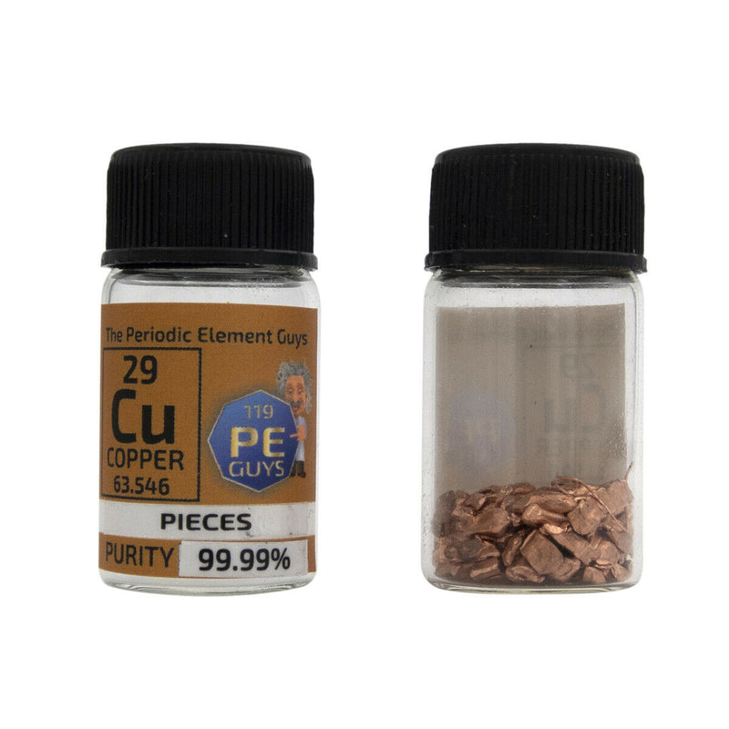 Copper Metal Element Sample - 10g Pellets - Purity: 99.99% - The Periodic Element Guys