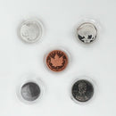 5 x 1g .999 Fine Round Bullion Ingots - Tantalum, Silver, Niobium Penny, Copper Leaf - The Periodic Element Guys