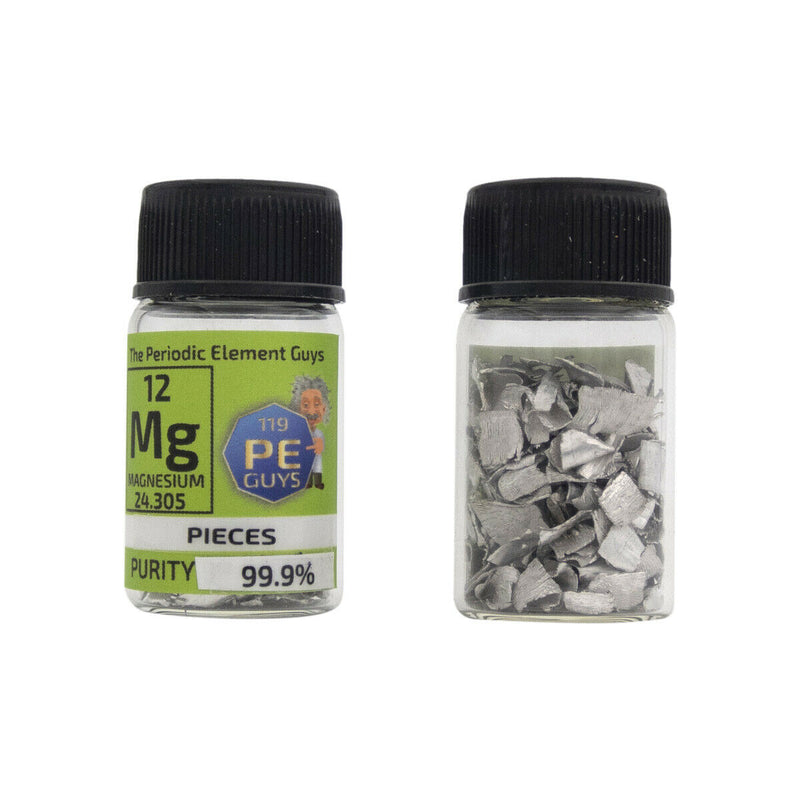 Magnesium Element Sample Pieces - Purity: 99.99% - The Periodic Element Guys