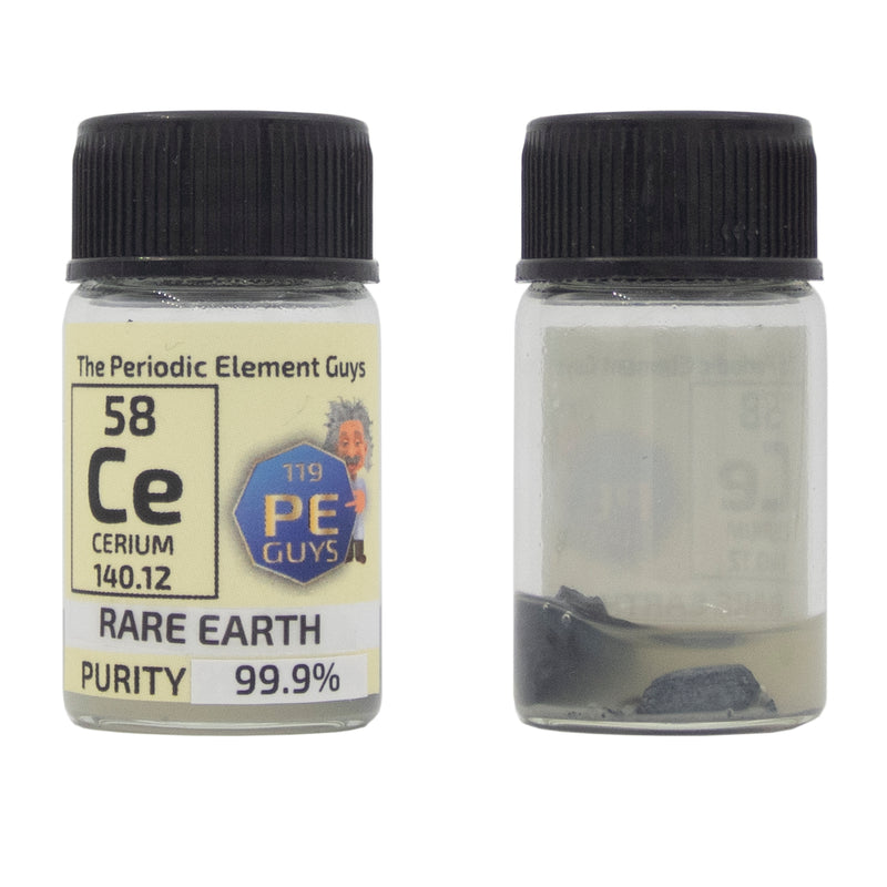 Cerium Metal Element Sample - 2g Pieces - Purity: 99.9% - The Periodic Element Guys
