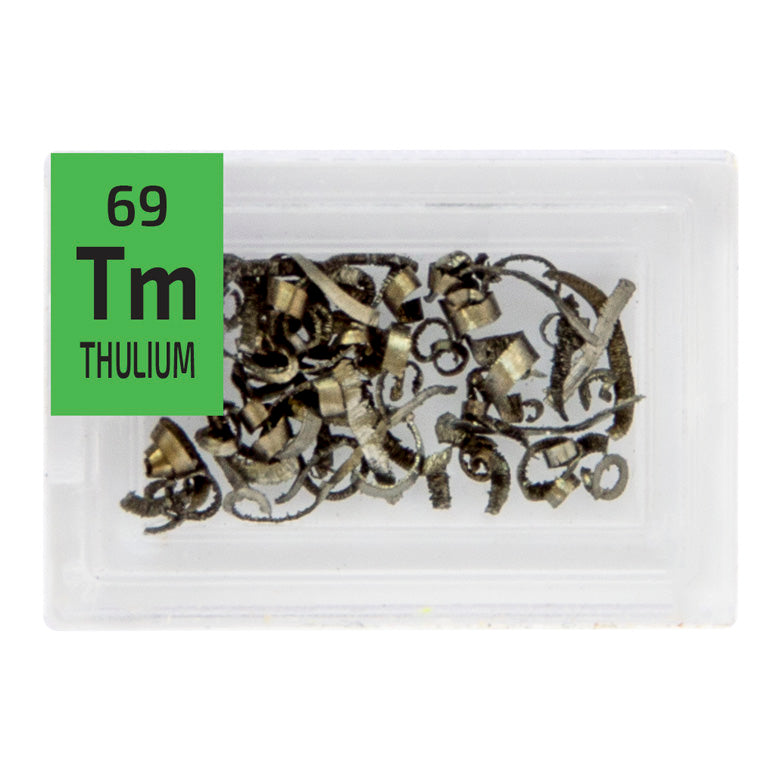 Thulium Turnings Periodic Element Tile - Small - The Periodic Element Guys