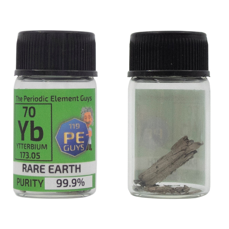 Ytterbium Distilled Element Sample - 2g Rare Earth - Purity: 99.99% - The Periodic Element Guys