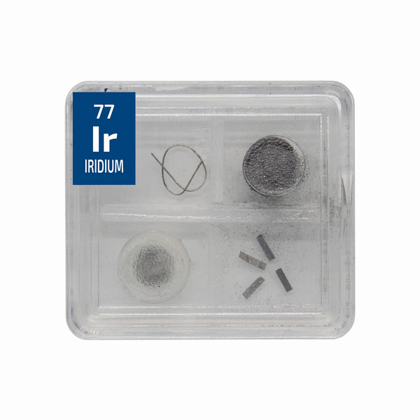 Iridium Metal Wire Powder Crystal Foil Quad Element Tile Pure - Periodic Table - The Periodic Element Guys