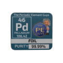 Palladium Foil Periodic Element Tile - The Periodic Element Guys