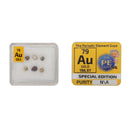 Gold Metal Pellets Bead Rose Yellow Purple Blue White Green Gold In Element Tile - The Periodic Element Guys