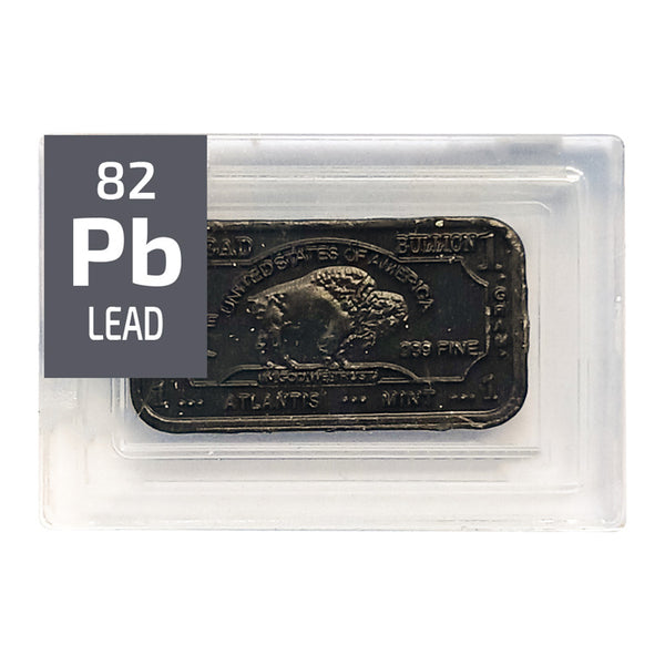 Lead Ingot Periodic Element Tile - Small - The Periodic Element Guys