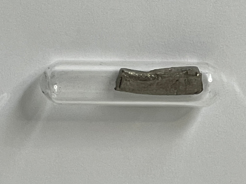 Barium Metal Crystals 1 Gram 99.99% Clean in Argon in a Ampoule in Glass Vial