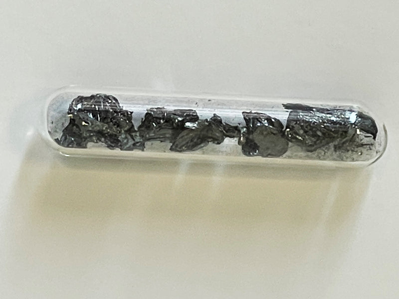 1 Gram Black Phosphorus allotrope Crystals under argon gas in glass ampoule - The Periodic Element Guys