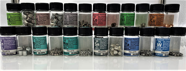 High Purity Evaporation Pellets inc Tantalum, Titanium, Cobalt, Niobium, Molybdenum +++ - The Periodic Element Guys