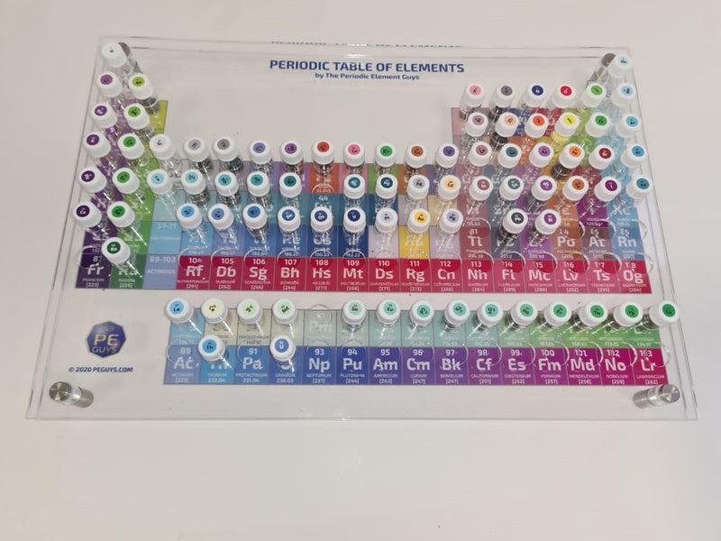 82 periodic table Element Tile Samples Full Colour Vial interactive Display Periodic Table - The Periodic Element Guys