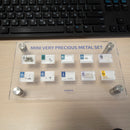 PEGUYS Mini Very Precious Metal Set With Acrylic Table Display.Includes 10 x Periodic element Tiles. - The Periodic Element Guys